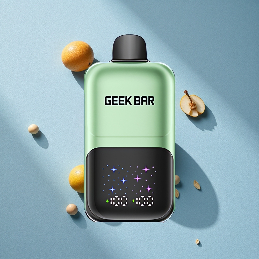 GEEK BAR 2GO Two Series 50000 نفخة سيجارة إلكترونية ذات شاشة كبيرة تفاعلية بنكهة التفاح المزدوج A&B