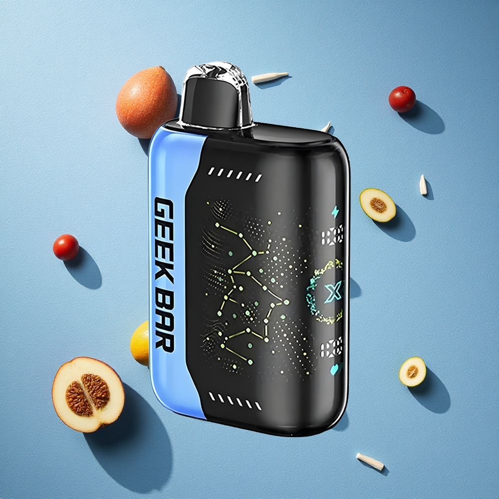 GEEK BAR Pulse X 25000 Puff شاشة مؤشر منحنية ثلاثية الأبعاد وشحن USB Type-C