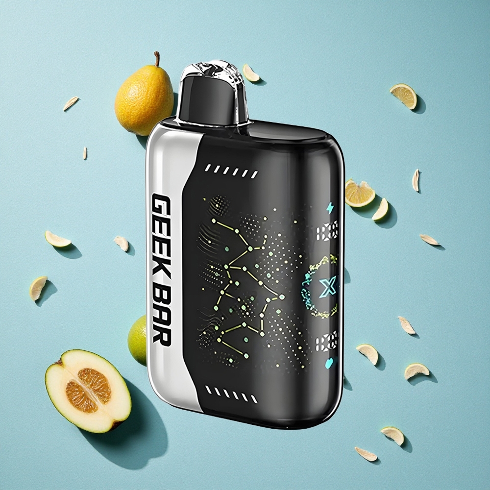 GEEK BAR Pulse X 25000 Puff شاشة مؤشر منحنية ثلاثية الأبعاد وشحن USB Type-C