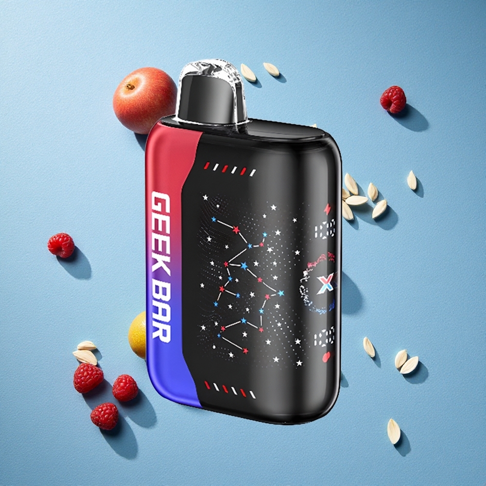 Geek Bar Pulse X 25000 Puffs بخاخ مزدوج مع شاشة مؤشر منحنية ثلاثية الأبعاد