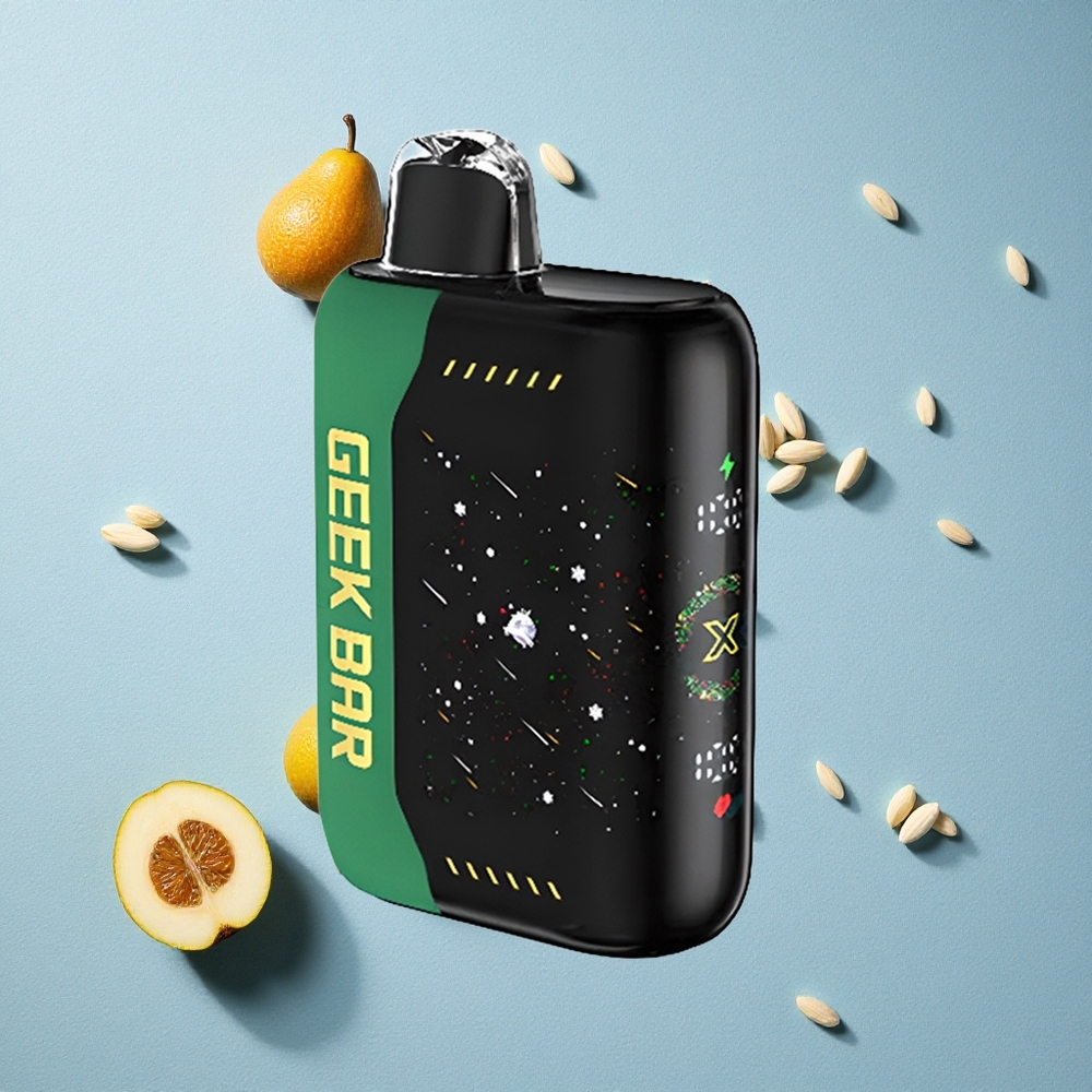 Geek Bar Pulse X 25000 Puffs شاشة منحنية ثلاثية الأبعاد بشاحن USB Type-C