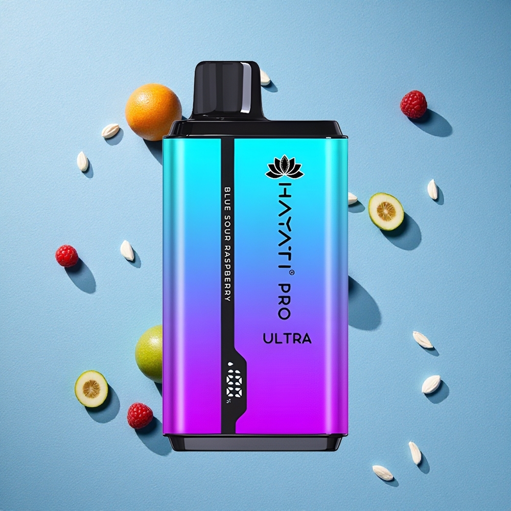 Hayati Pro Ultra 15000 نفخة توت عالي الحموضة الأزرق سعة بطارية 850 مللي أمبير