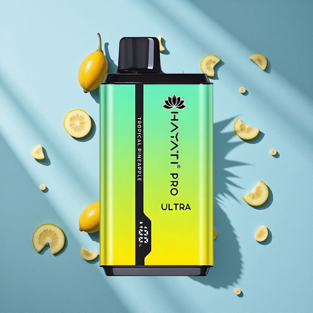 Hayati Pro Ultra 15000 Puffs أناناس استوائي بسعة 2 12مل وقوة نيكوتين 2%
