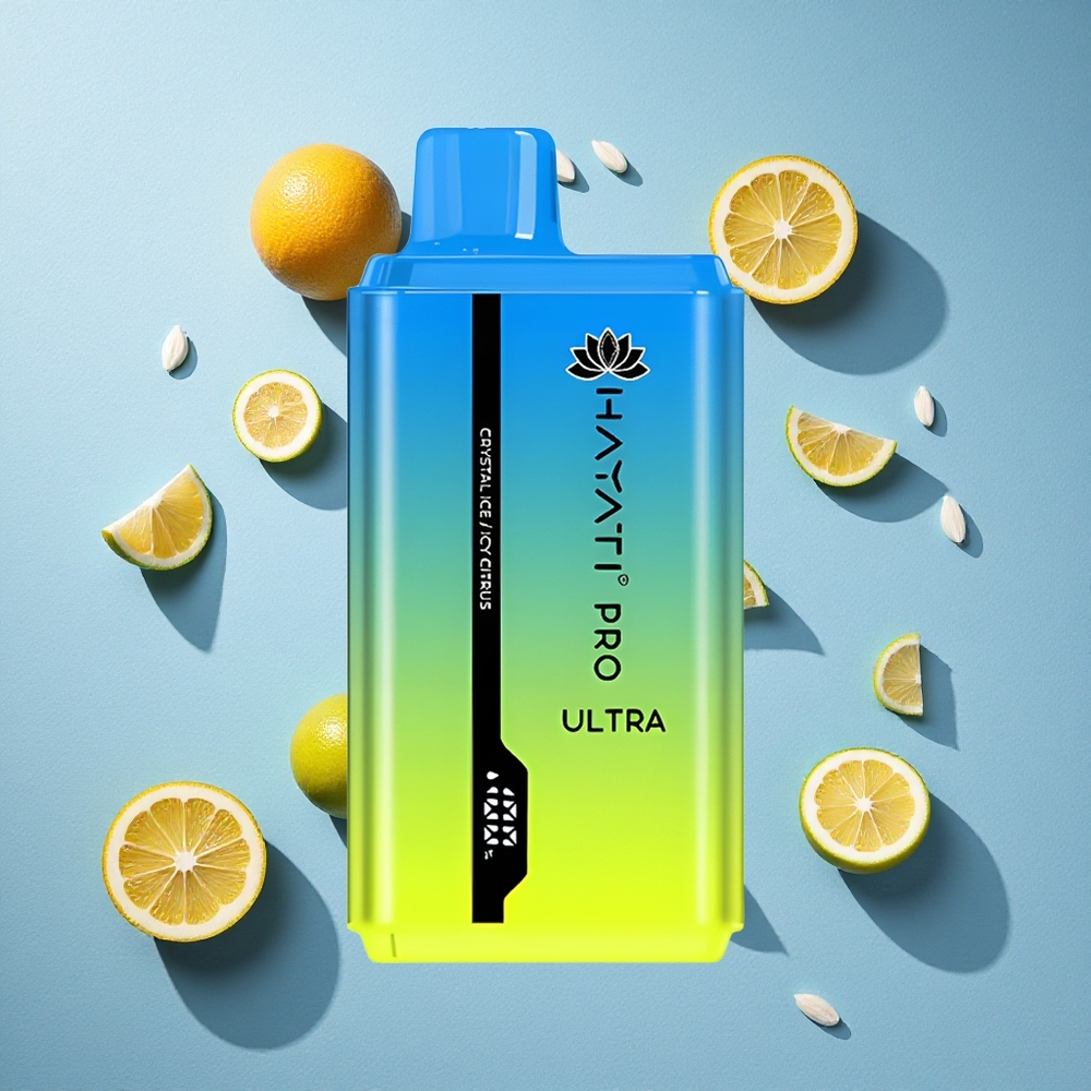 Hayati Pro Ultra 15000 Puffs سعة السائل الإلكتروني 2 12مل نكهة كريستال آيس