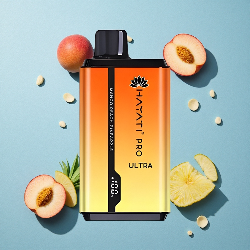 Hayati Pro Ultra 15000 Puffs مانجو خوخ أناناس سعة السائل الإلكتروني 2 12مل