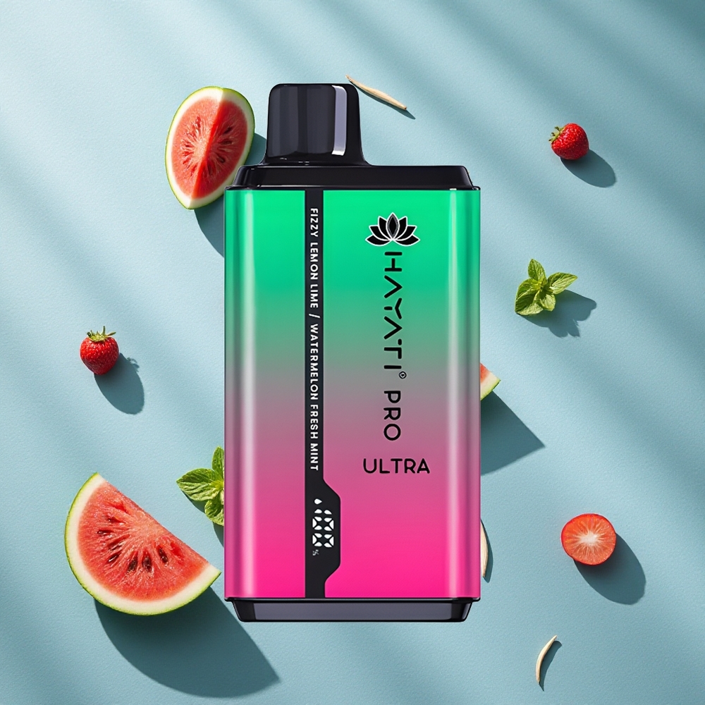 Hayati Pro Ultra 15000 Puffs فيزي ليمون & لايم بطارية 850mAh ونيكوتين 2%