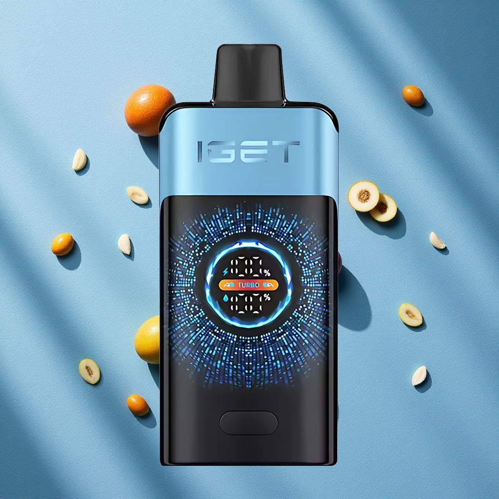 IGET ONE 12000 Puffs مسدس الأزرق مع شاشة ملونة كبيرة