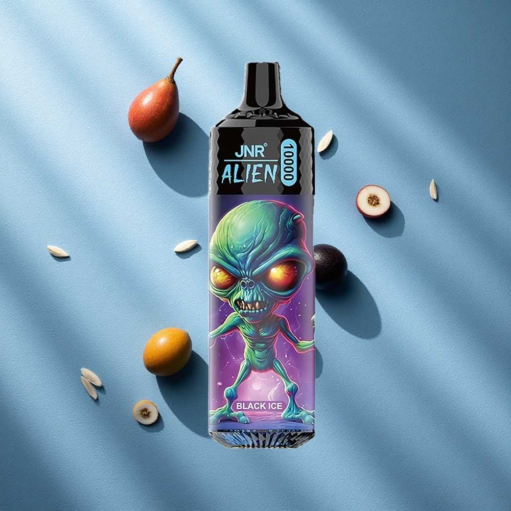 JNR Alien 10000 Puffs سيجارة كهربائية بـ 20مل سائل وبطارية 850 مللي أمبير Black Ice