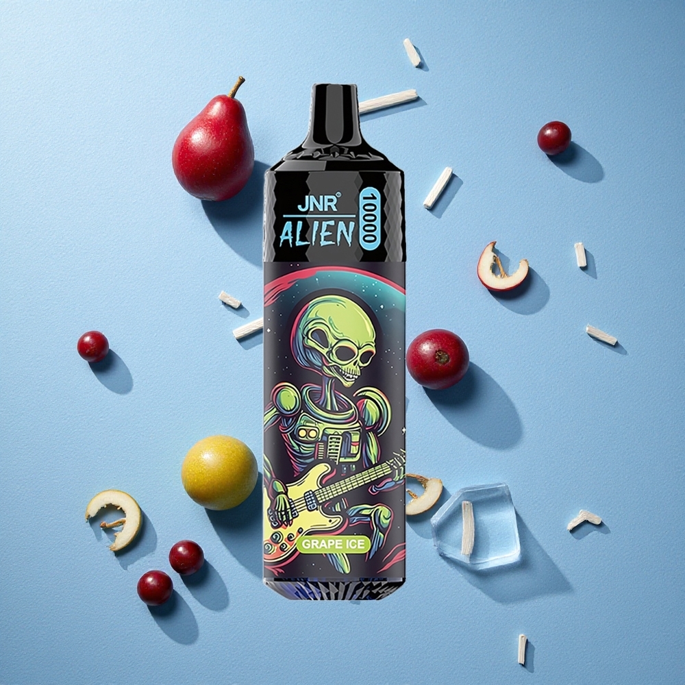 JNR Alien 10000 Puffs جراب آيس عنب بسعة 20مل و شحن Type-C سريع