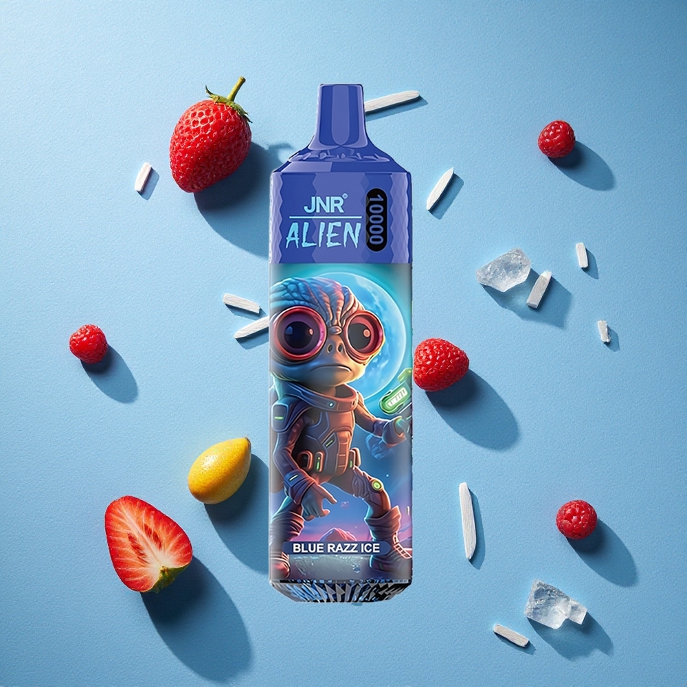 JNR Alien 10000 Puffs 850mAh توت أزرق جليدي