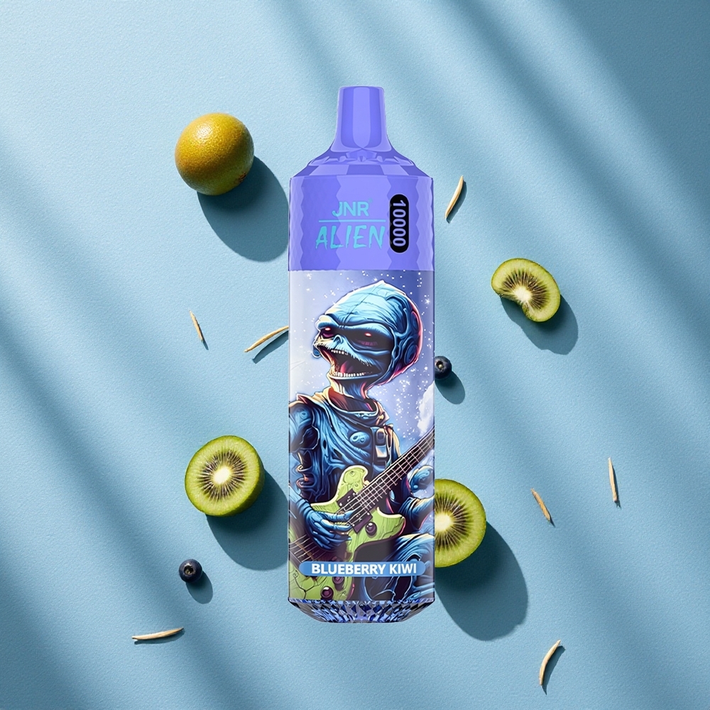 JNR Alien 10000 Puffs مع نكهة التوت الأزرق والكيوي وشاحن Type-C سريع