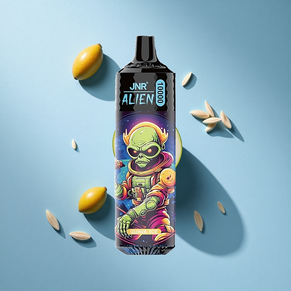 JNR Alien 10000 Puffs نكهة الجوافة المثلجة مع شحن سريع Type-C