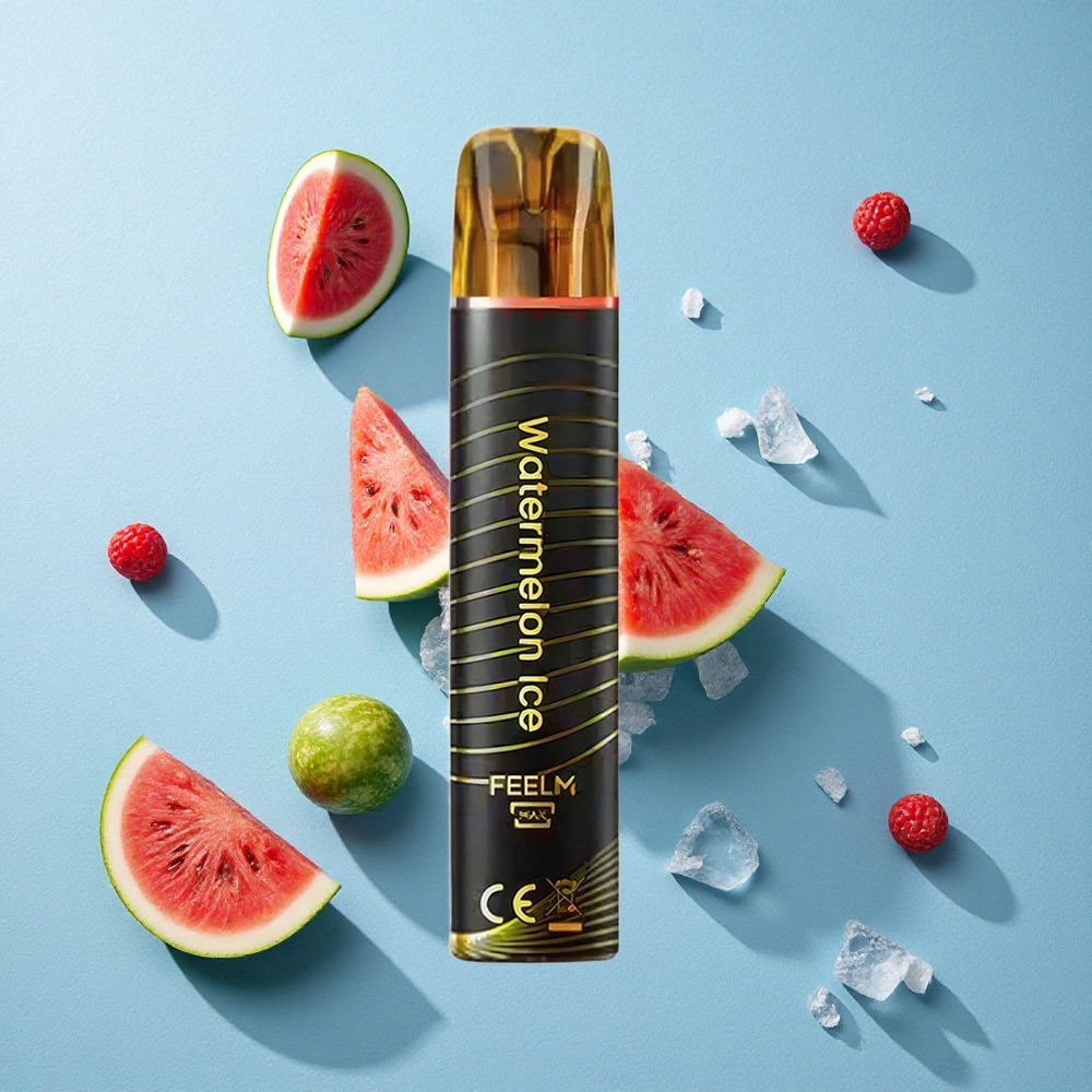 JNR Black&Golden 600+200 بخاخ سيجارة إلكترونية بطعم البطيخ المثلج بسعة 800 نفخة