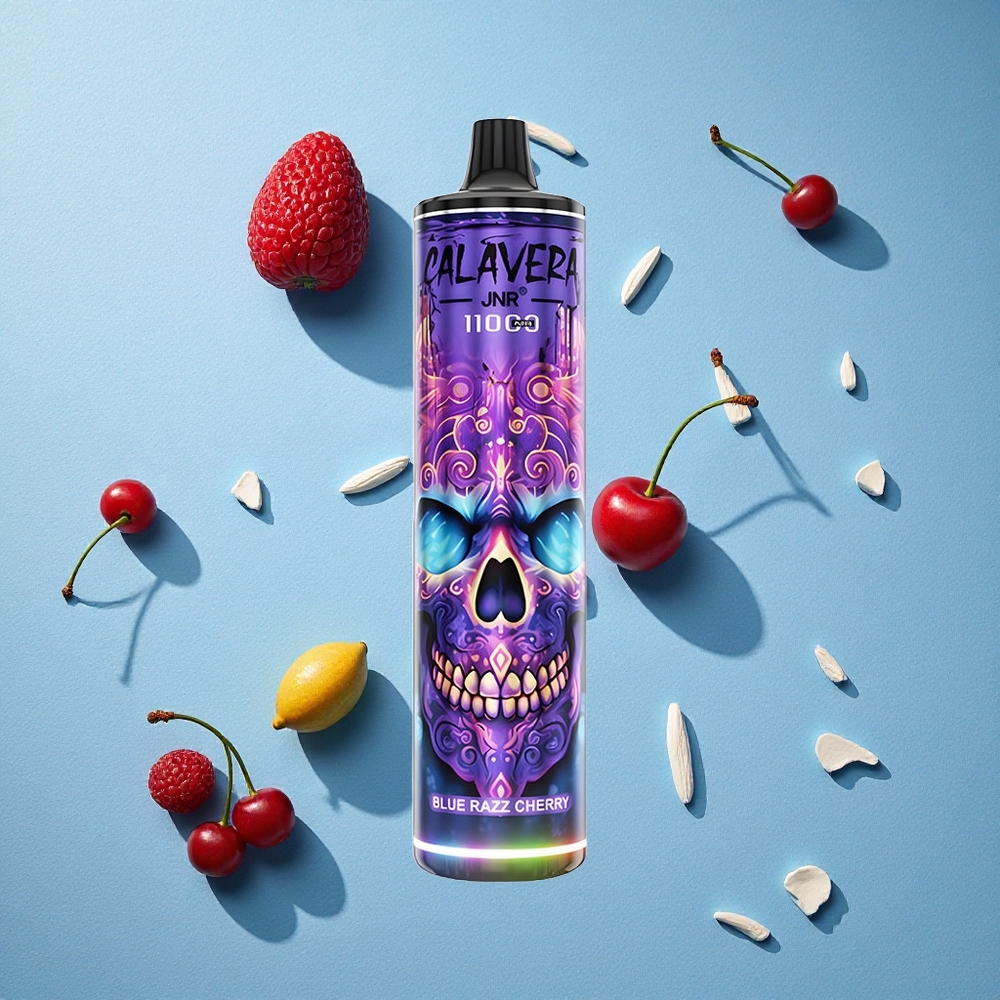 JNR Calavera 11000 Puffs تبخيرة يمكن التخلص منها توت أزرق كرز مع منفذ شحن Type-C