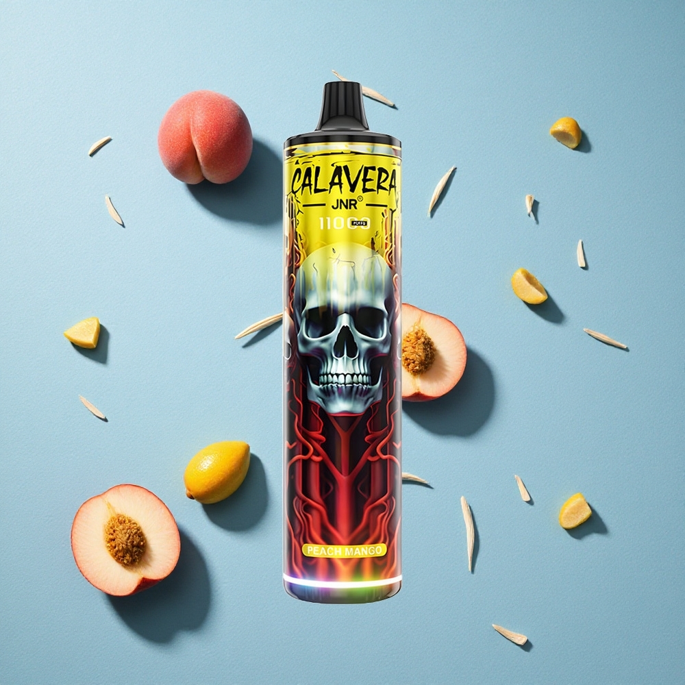 JNR Calavera 11000 Puffs بخاخ مانجو خوخ مع منفذ شحن Type-C