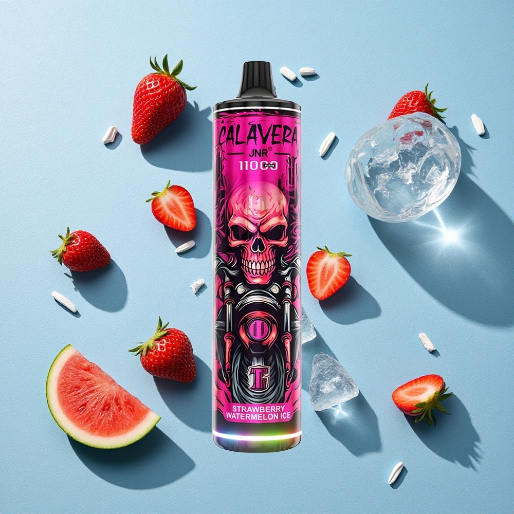 JNR Calavera 11000 Puffs سحبة فراولة بطيخ مثلج بشاحن Type-C