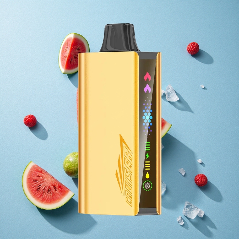 JNR Cruiser 12000 Puffs علبة سائل إلكتروني بحجم 25 مل بخاصية اللمس وبنكهة البطيخ المثلج