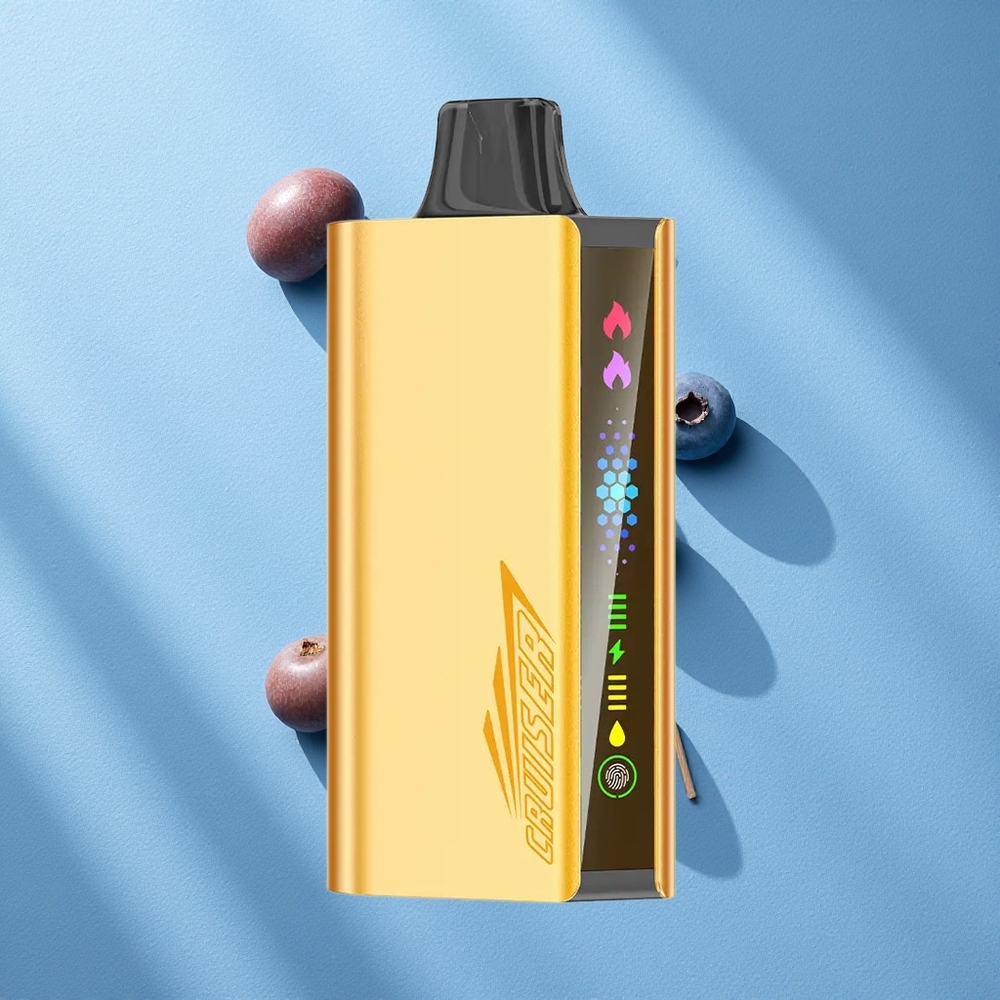 JNR Cruiser 12000 Puffs بخاخ العنب البري بدون شحن بشاشة عرض متحركة