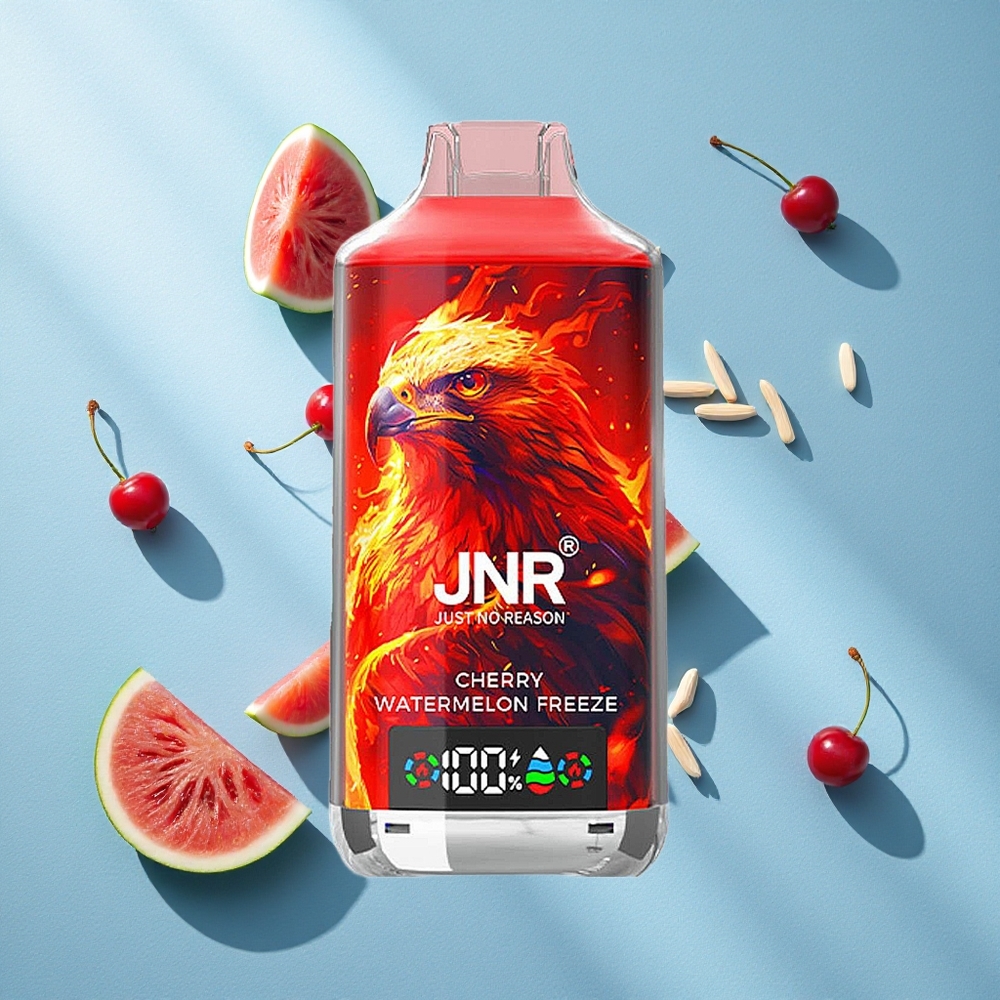 JNR Falcon X 18000 Puffs كرز بطيخ مثلج شاشة رقمية وسعة سائل 24مل