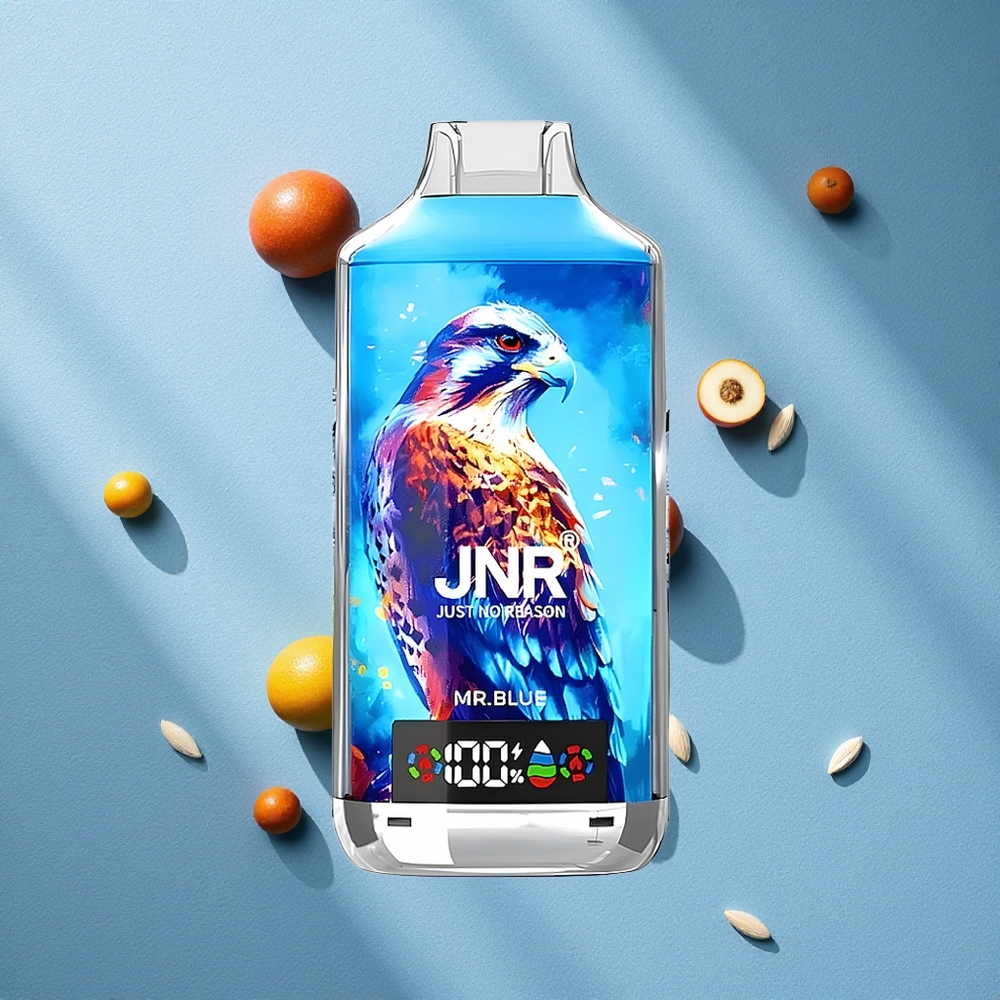 JNR Falcon X 18000 Puffs سيد الأزرق بشاشة رقمية وسعة سائل 24مل