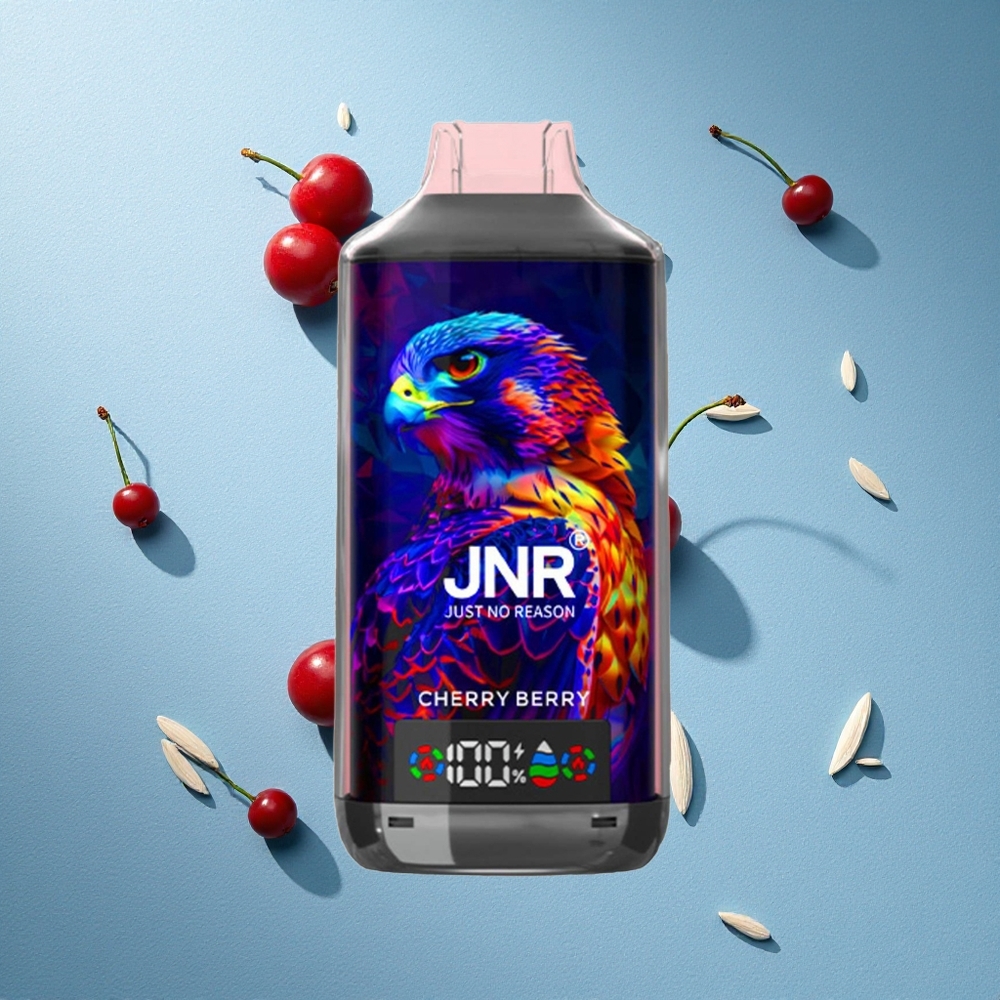 JNR Falcon X 18000 Puffs سيجارة إلكترونية للاستخدام مرة واحدة كرزي توتي شاشة رقمية