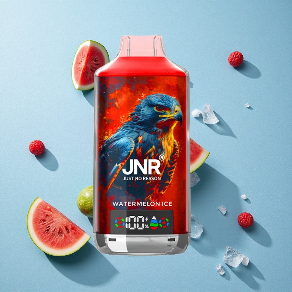 JNR Falcon X 18000 Puffs بطيخ مثلج بشاشة رقمية وشحن سريع Type-C