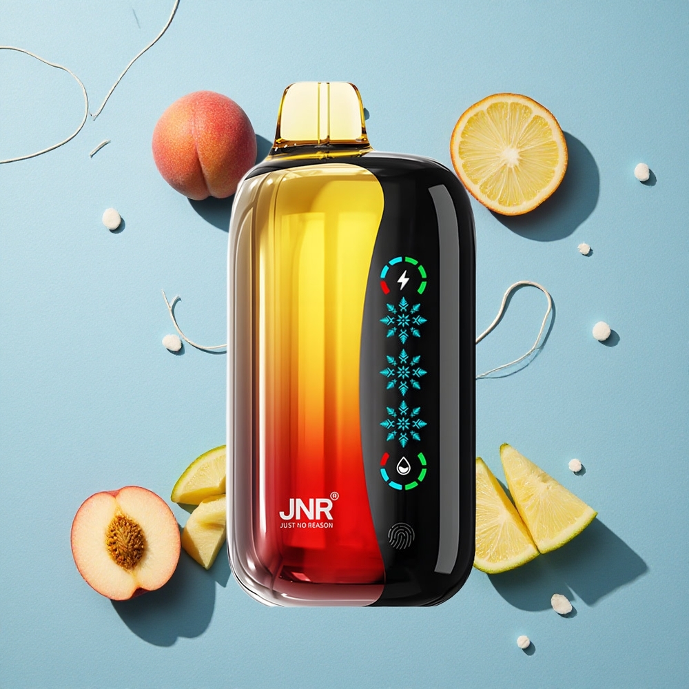 JNR Flex Ice 21000 Puffs خوخ مانجو أناناس مع شاشة لمس وسعة بطارية 1000 مللي أمبير