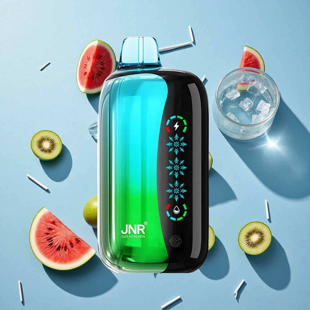 JNR Flex Ice 21000 Puffs سحابة مزدوجة 1.2 أوم كيوي بطيخ مثلج