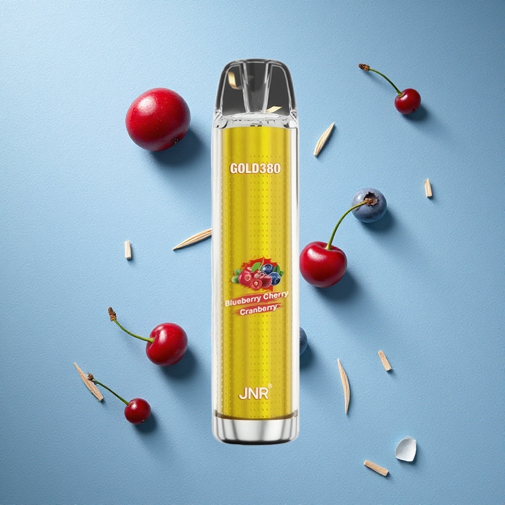 JNR Gold380 6000 Puffs سحبة توت أزرق وكريز وتوت بري بسعة 13مل