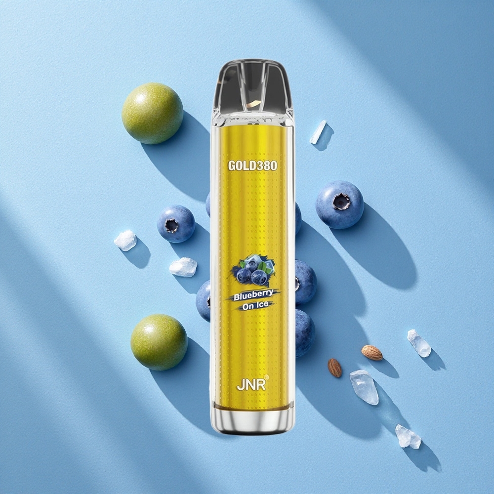 JNR Gold380 6000 Puffs سيجارة إلكترونية ذات استخدام واحد بلوبيري أون آيس بسعة 13 مل