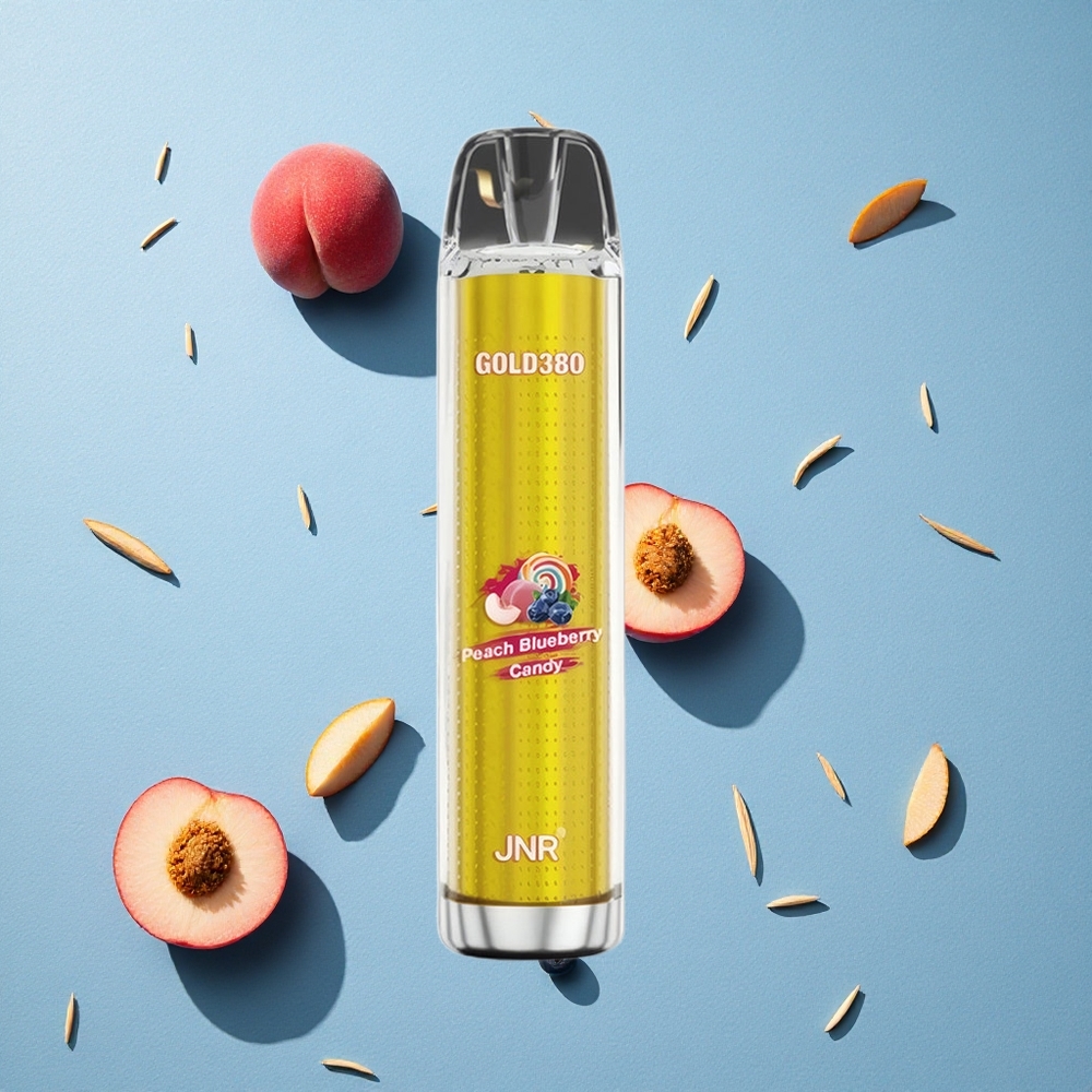 JNR Gold380 6000 Puffs سحبة خوخ وتوت أزرق بسعة 13مل أو