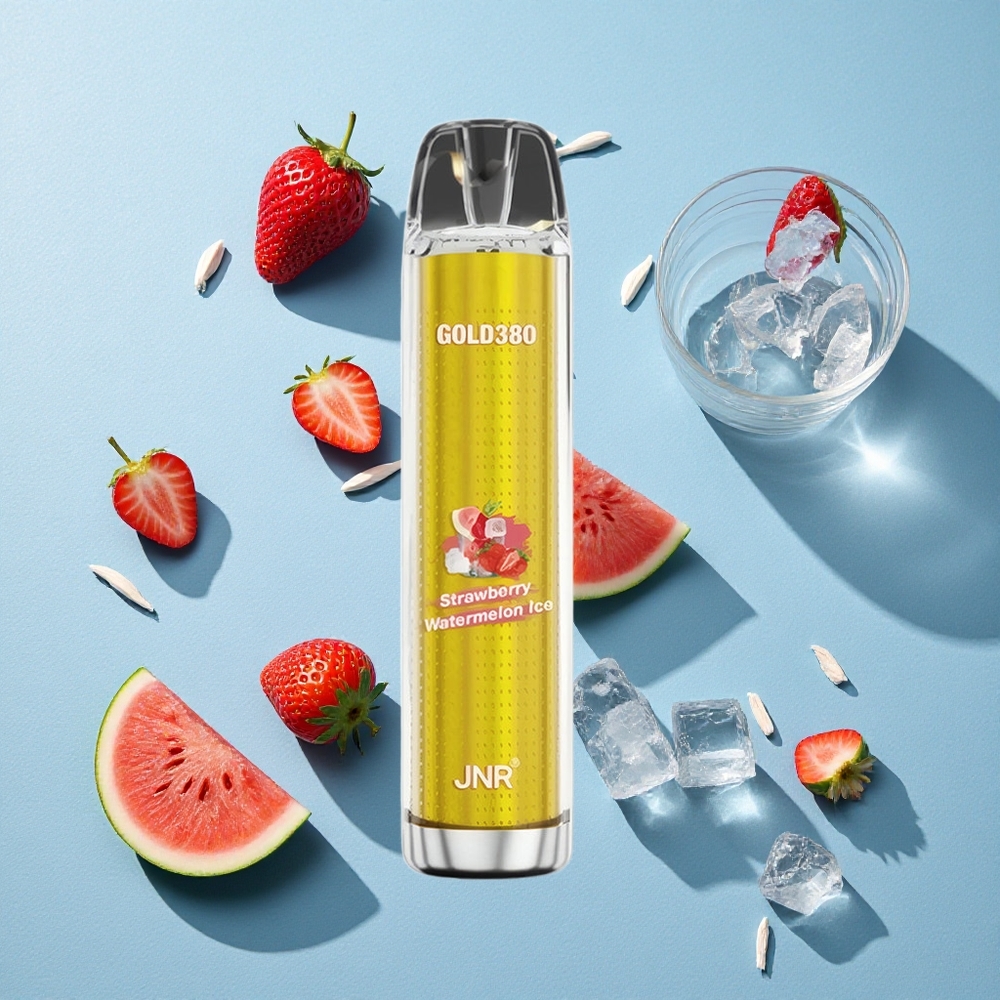 JNR Gold380 6000 Puffs سترو بيري بطيخ مثلج بسعة 13مل