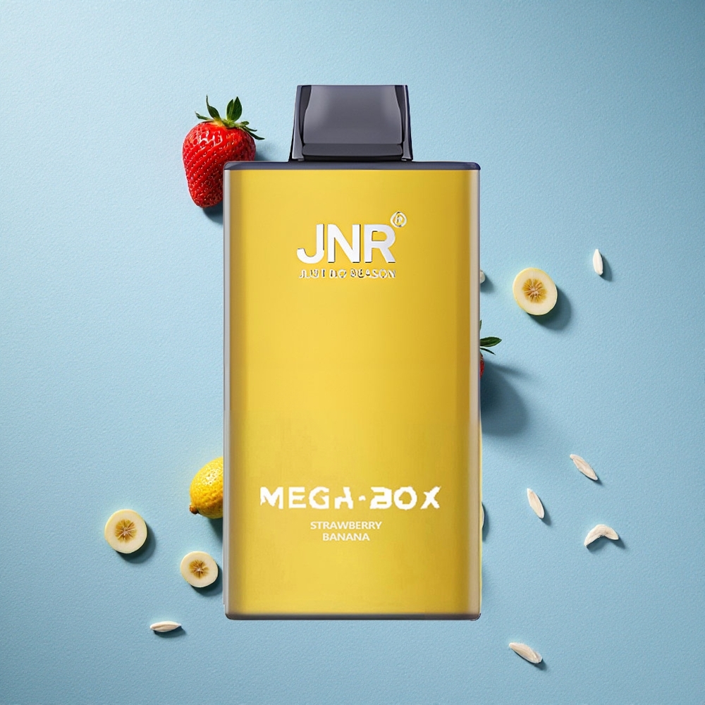 JNR Mega Box 25000 نفخة ستروبيري موز سعة سائل 30 مل