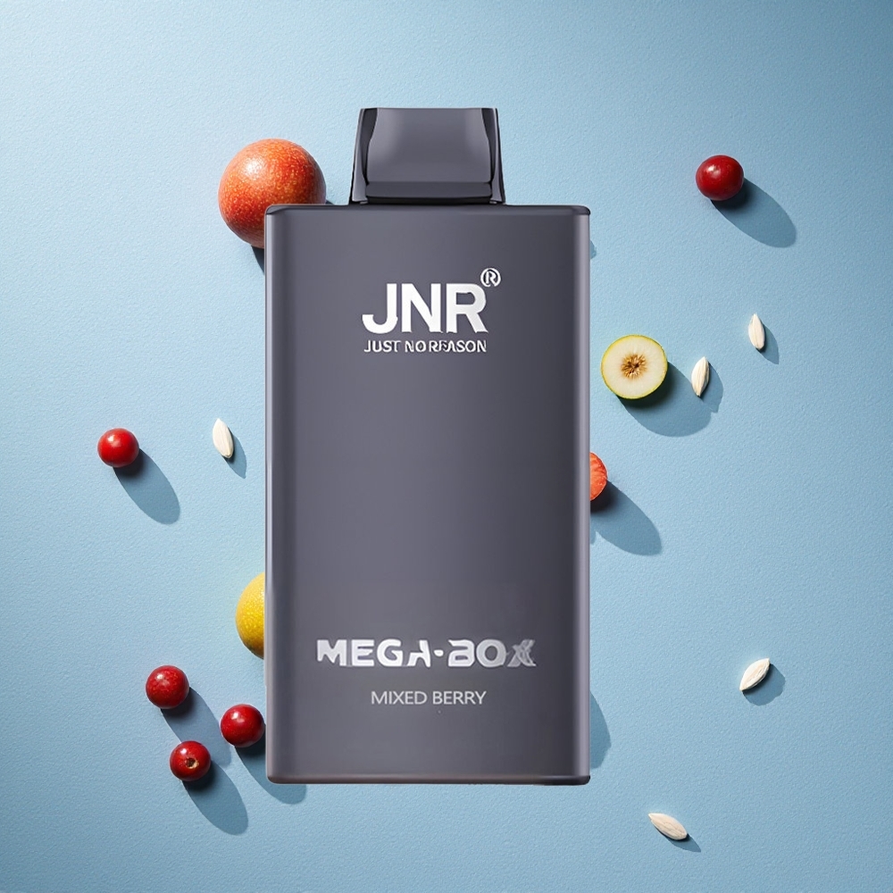 JNR Mega Box 25000 Puffs سعة سائل 30مل توت مشكل