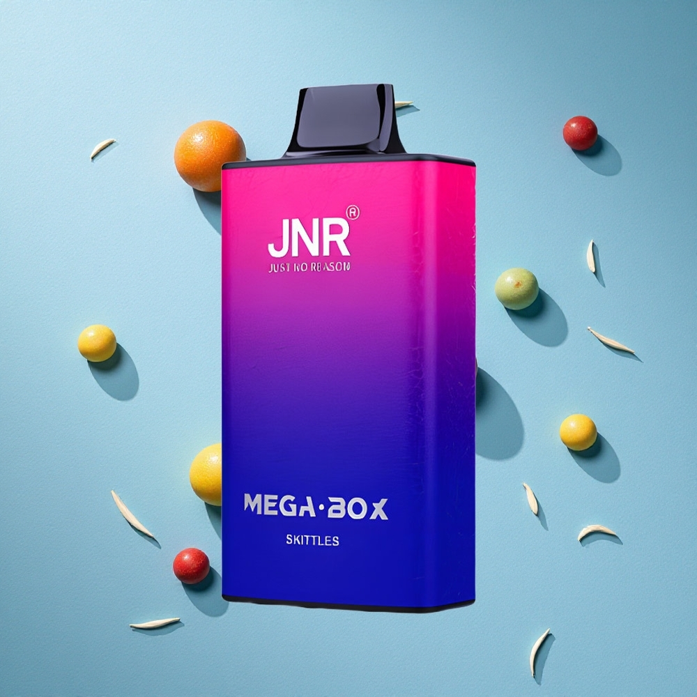 JNR Mega Box 25000 Puffs سكيتلز بنكهة الفواكه مع سعة سائل 30مل