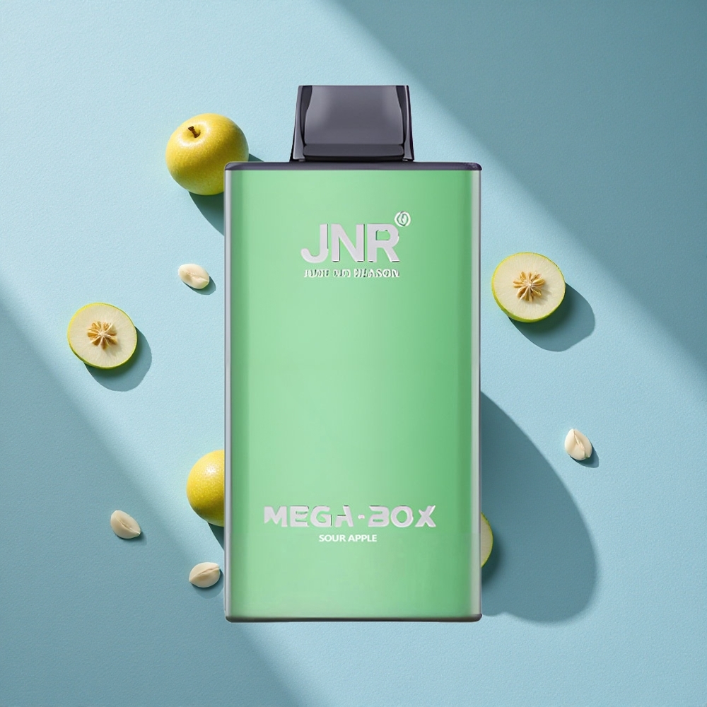 JNR Mega Box 25000 Puffs تفاح حامض سعة سائل 30 مل