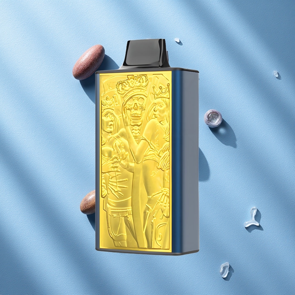 JNR Mega Box 25000 Puffs سيجارة إلكترونية قابلة للتصرف بتوت أزرق مثلج بسعة 30مل و شحن سريع Type-C