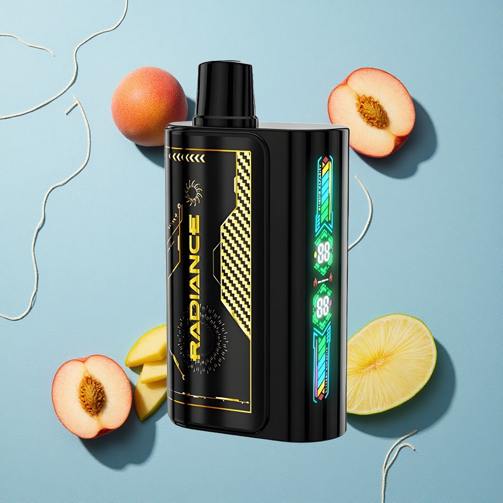 JNR Radiance 31000 Puffs بخاخ ذو شاشة ذكية بنكهة الخوخ والمانجو والأناناس