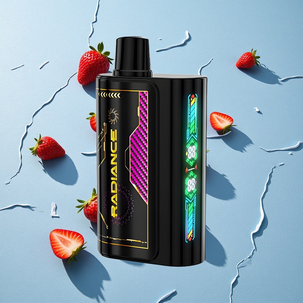 JNR Radiance 31000 Puffs شاشة ذكية متحركة فراولة آيس