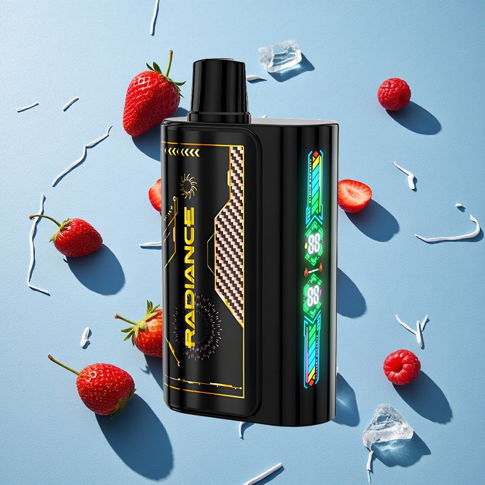 JNR Radiance 31000 Puffs سحبة شاشة ذكية بنكهة الفراولة والتوت والكرز الجليدي