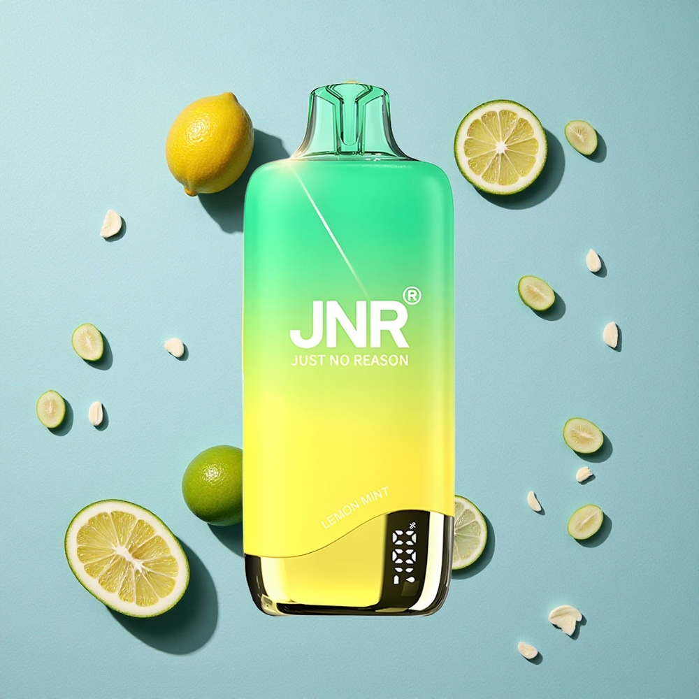 JNR Rainbow 10500 نفخة سيجارة إلكترونية ليمون نعناع بخزان 18 مل