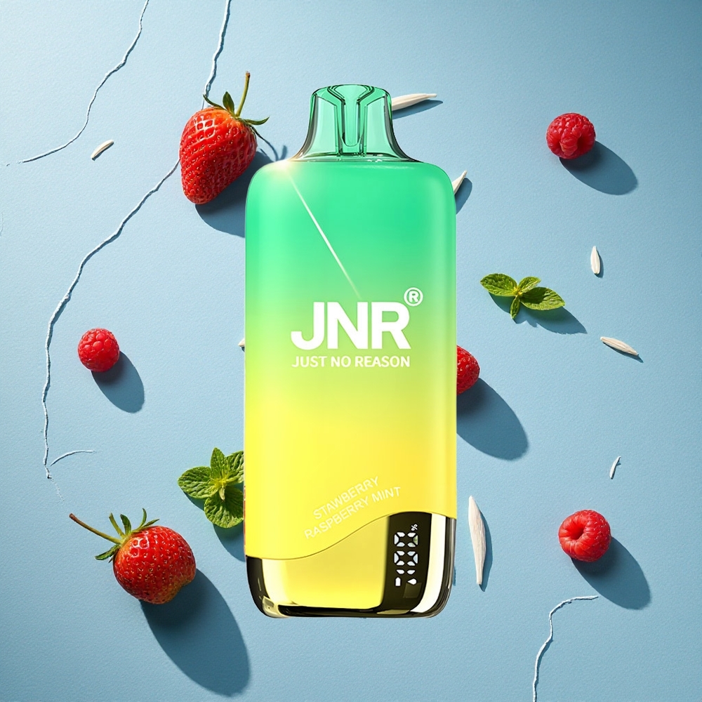JNR Rainbow 10500 Puffs سحابة الفراولة والتوت والنعناع بشاحن USB Type-C