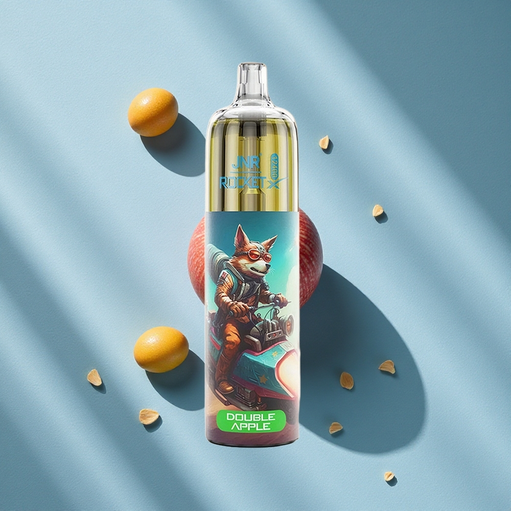 JNR Rocket-X 12400 Puffs تفاحتين مزدوج مع إضاءة RGB وشحن سريع Type-C