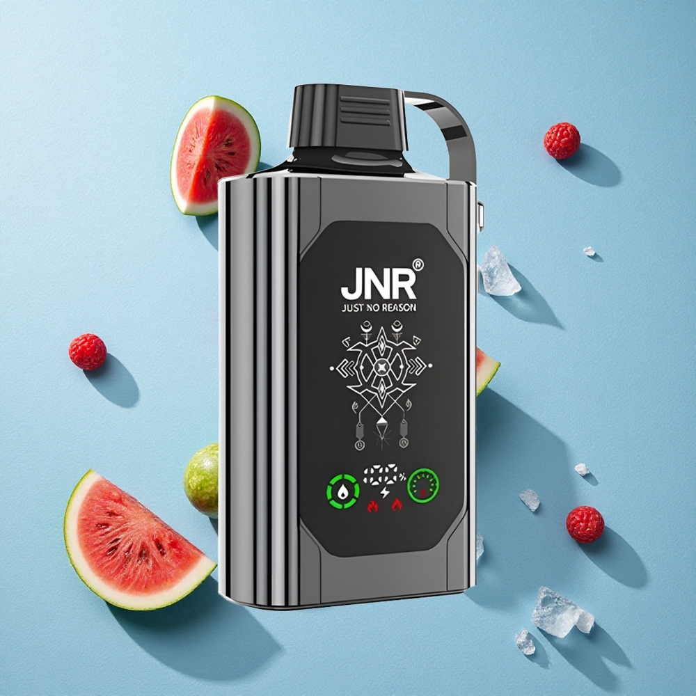 JNR Shisha Hookah Box 20500 Puffs بطيخ مثلج بشاشة عالية الدقة ونوع سي شحن سريع