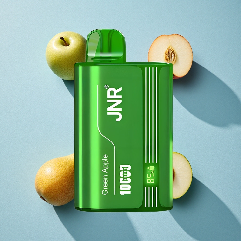 JNR Tank 10000 Puffs سيجارة إلكترونية للاستخدام مرة واحدة تفاح أخضر خوخ إجاص شحن سريع Type-C