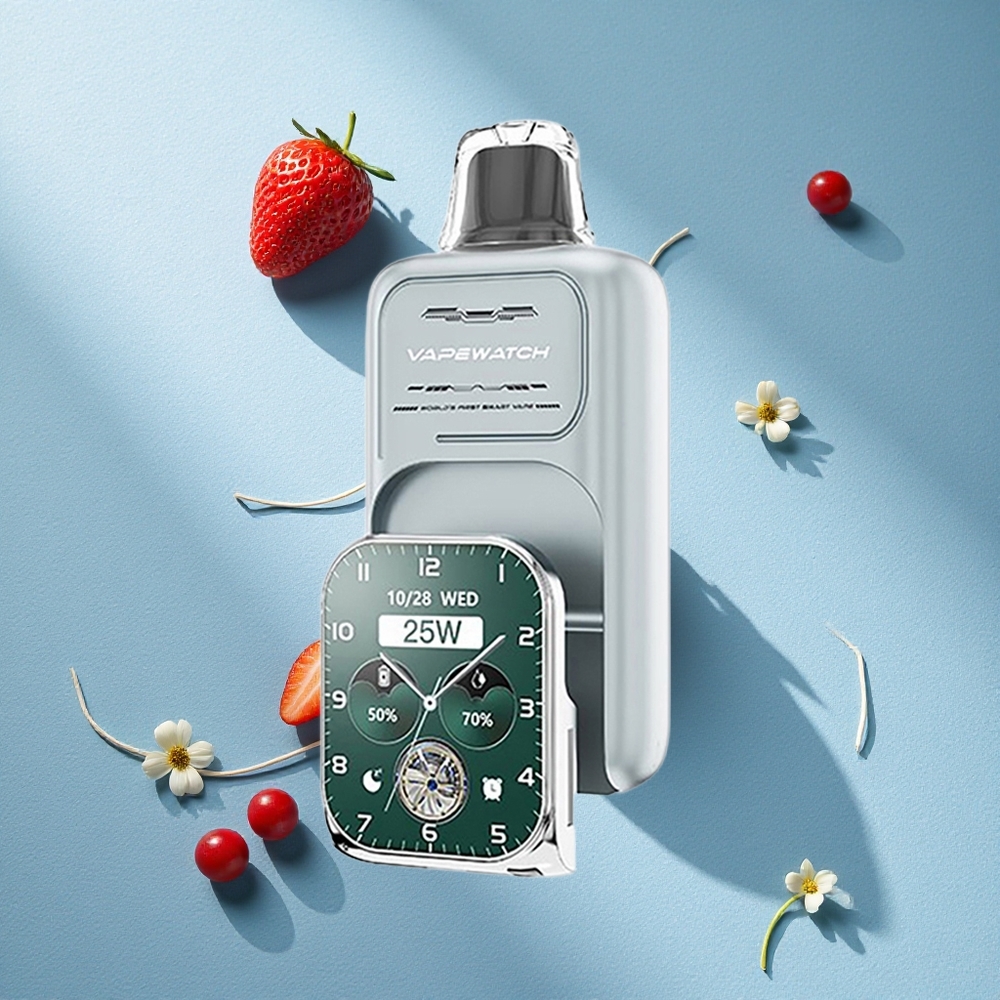 JNR Vape Watch 30000 Puffs سترو بيري آيس سعة السائل 19مل ونيكوتين 5%