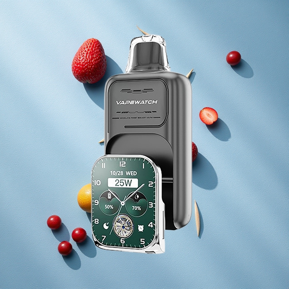 JNR Vape Watch 30000 Puffs سيجارة إلكترونية ثلاثية التوت بسعة 19 مل وملف مزدوج شبكي