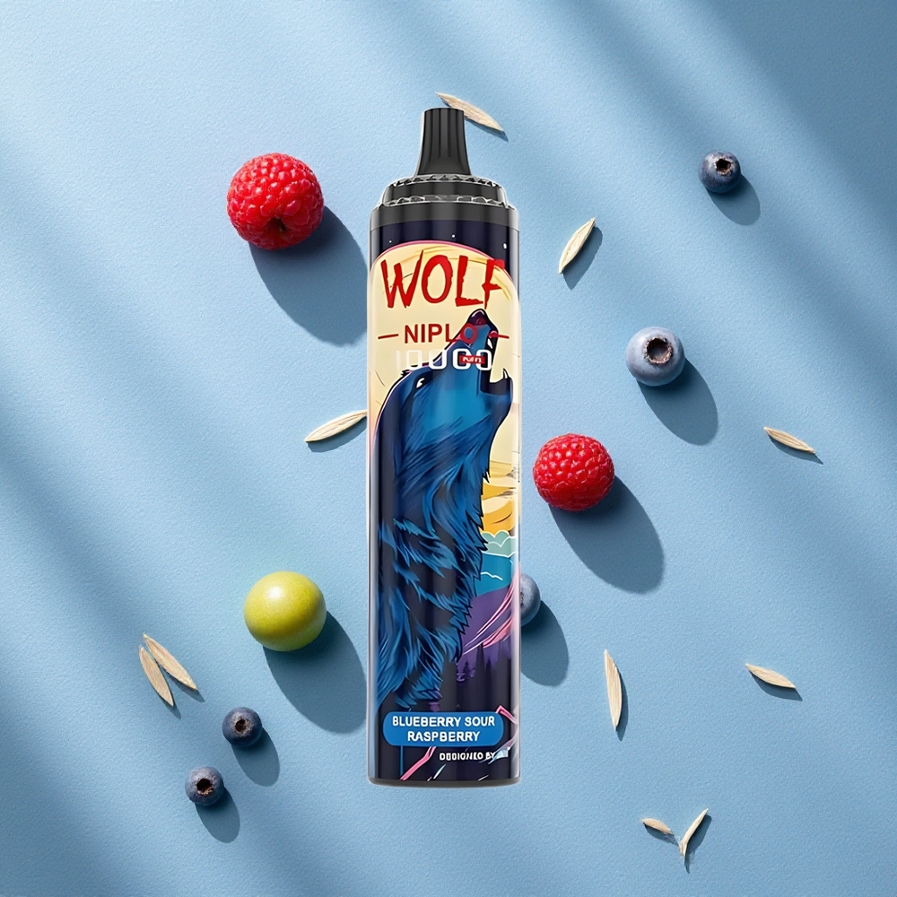 JNR Wolf Niplo 10000 Puffs توت أزرق توت العليق الحامض سعة السائل: 20مل